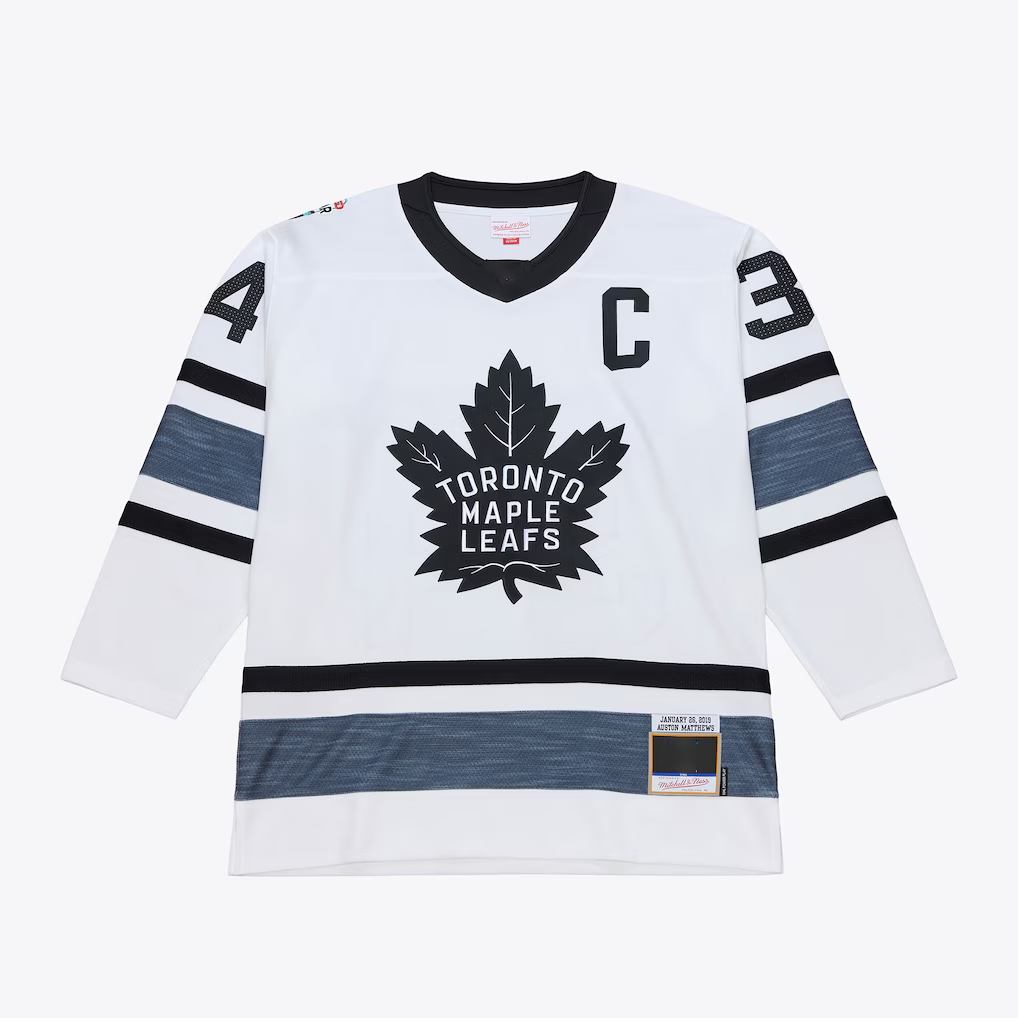 Cooneas T.Maple Leafs Auston Matthews Mitchell & Ness White 2019 All-Star Game Power Play Jerseys