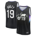 Cooneas U.Jazz #19 Ace Bailey Fanatics Black 2025 Draft First Round Pick Fast Break Replica Jerseys - Statement Edition