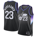 Cooneas U.Jazz #23 Lauri Markkanen Black 2024-2025 Swingman Jerseys - Statement Edition