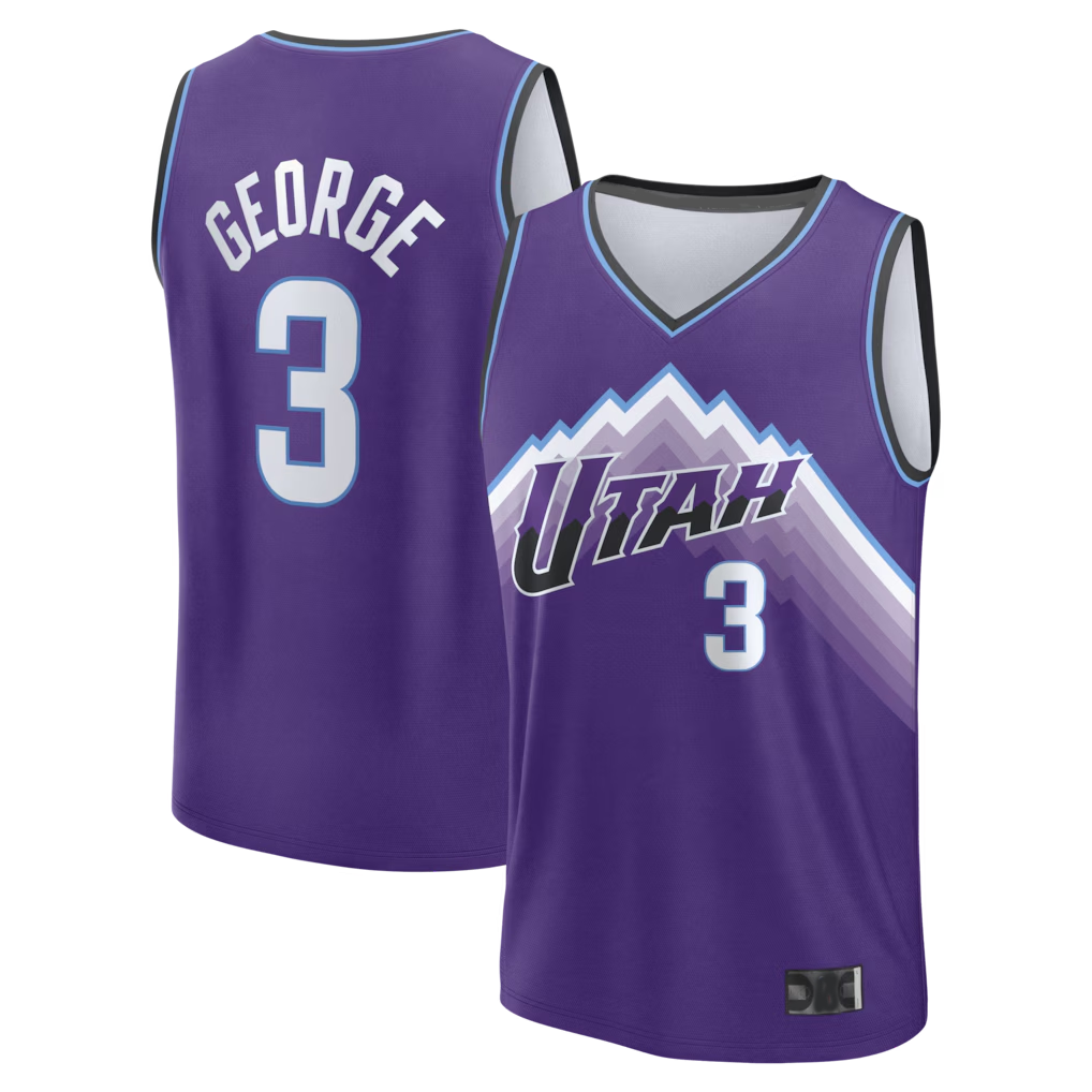 Cooneas U.Jazz #3 Keyonte George Fanatics Purple Fast Break Replica Jerseys - Icon Edition