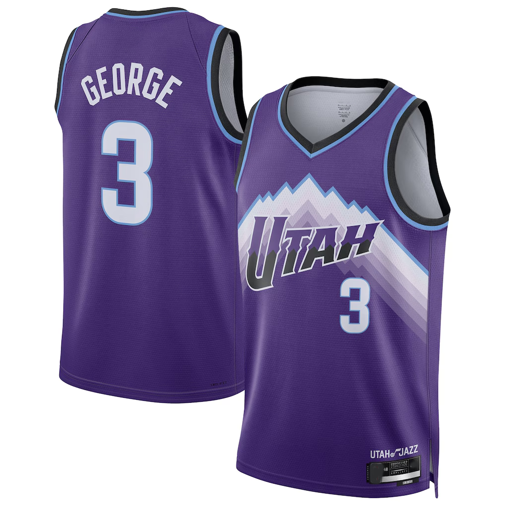 Cooneas U.Jazz #3 Keyonte George Purple Swingman Jerseys - Icon Edition