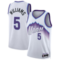 Cooneas U.Jazz #5 Cody Williams White Swingman Jerseys - Association Edition