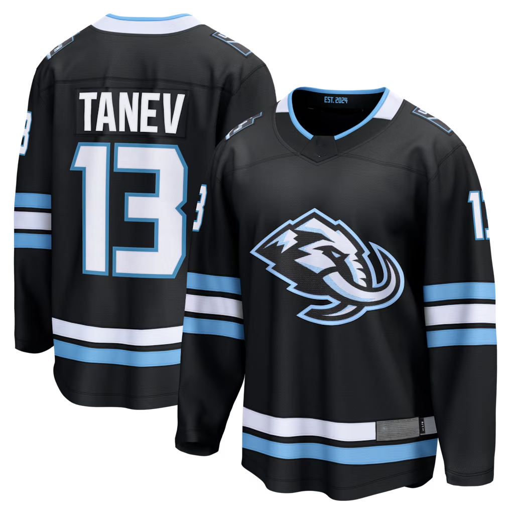 Cooneas U.Mammoth #13 Brandon Tanev Black Home Breakaway Player Jerseys
