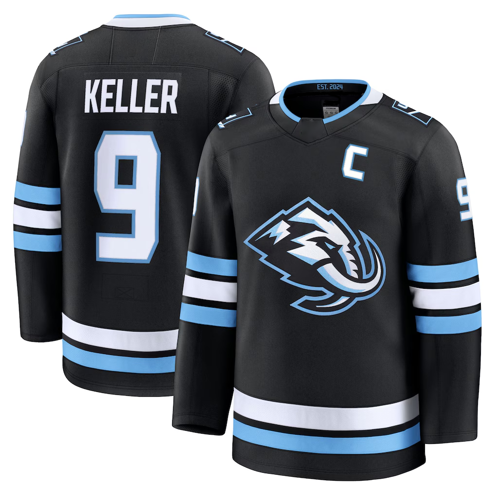 Cooneas U.Mammoth #9 Clayton Keller Black Home Premium Player Jerseys