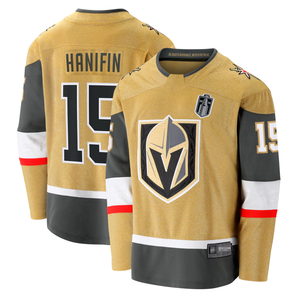 Cooneas V.Golden Knights #15 Noah Hanifin Gold 2026 Stanley Cup Final Breakaway Jerseys