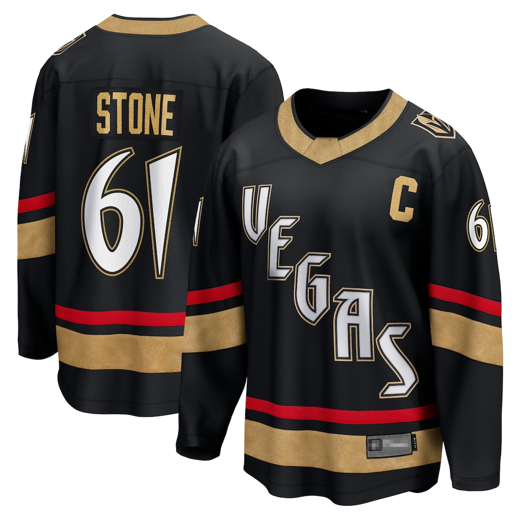 Cooneas V.Golden Knights #61 Mark Stone Black Special Edition 2.0 Breakaway Player Jerseys