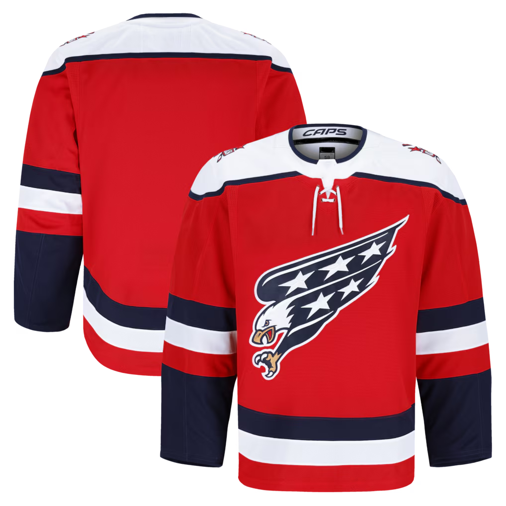 Cooneas W.Capitals Red Alternate Authentic Pro Jerseys
