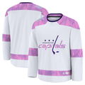 Cooneas W.Capitals White 2024 Hockey Fights Cancer Practice Jerseys