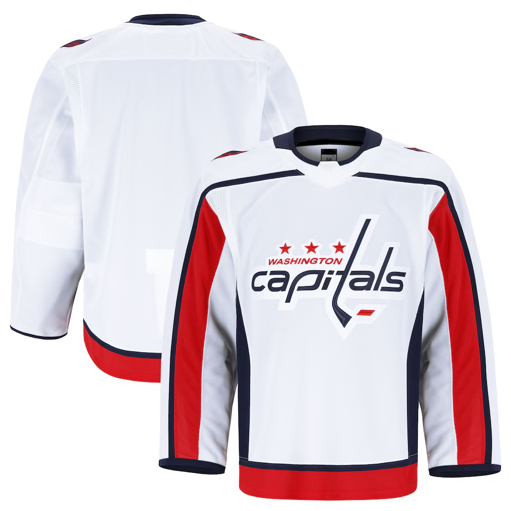 Cooneas W.Capitals White Away Authentic Pro Jerseys