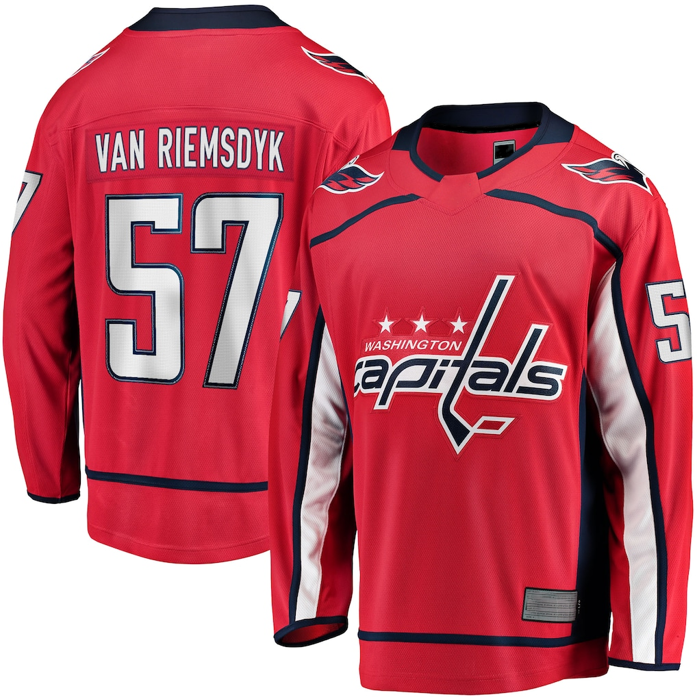 Cooneas W.Capitals #57 Trevor van Riemsdyk Red Home Breakaway Jerseys