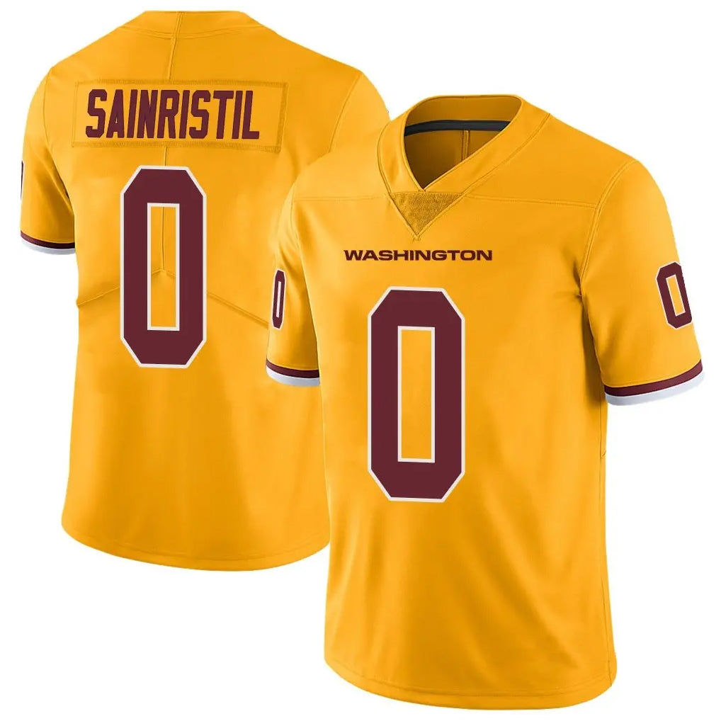 Cooneas W.Commanders #0 Mike Sainristil Player Gold Vapor Limited Stitched Jerseys