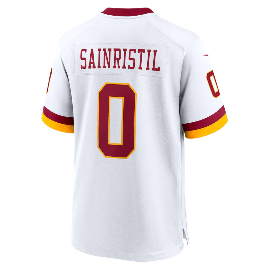 Cooneas W.Commanders #0 Mike Sainristil Player White Game Stitched Jerseys
