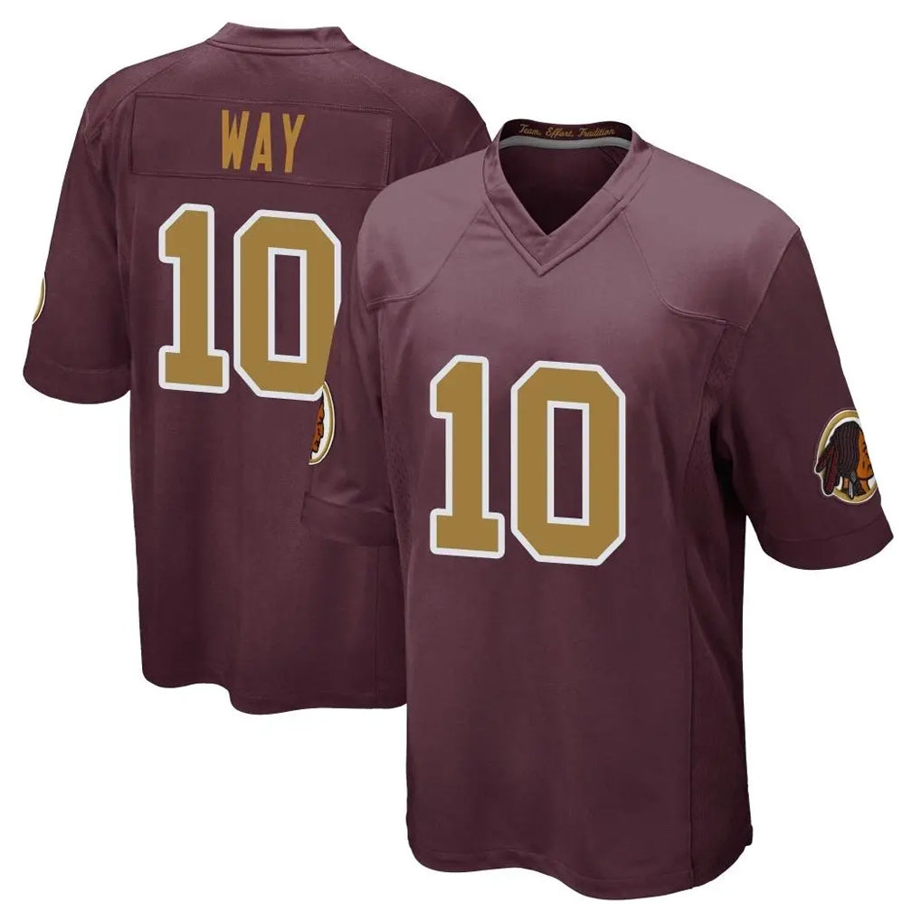 Cooneas W.Commanders #10 Tress Way Player Burgundy Alternate Home Game Stitched Jerseys