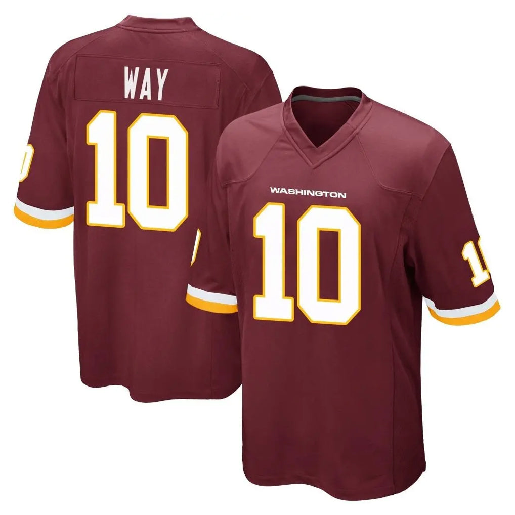 Cooneas W.Commanders #10 Tress Way Player Burgundy Team Color Home Game Stitched Jerseys