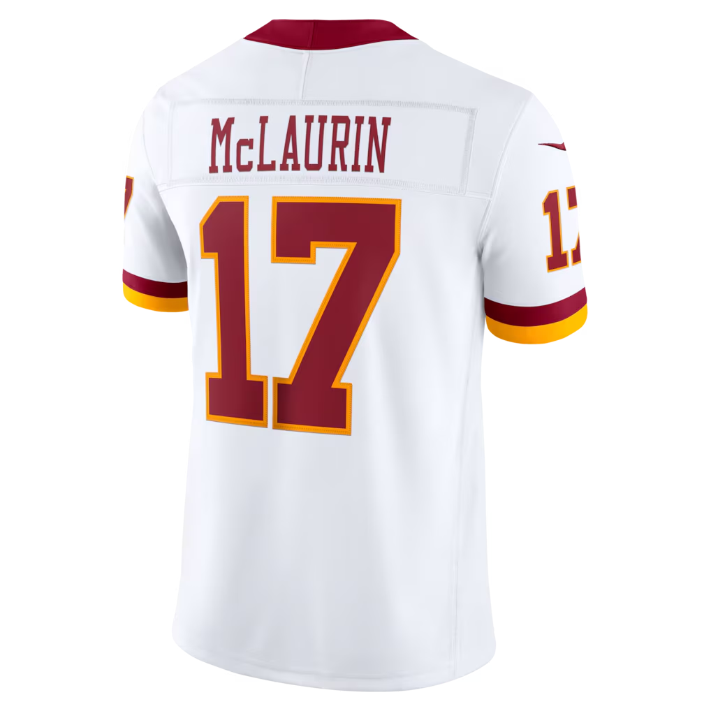 Cooneas W.Commanders #17 Terry McLaurin White Vapor F.U.S.E. Stitched Limited Jerseys
