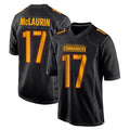 Cooneas W.Commanders #17 Terry Mclaurin Player Black Carbon Fashion Home Game Stitched Jerseys