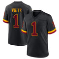 Cooneas W.Commanders #1 Rachaad White Player Black Limited Home Game Stitched Jerseys