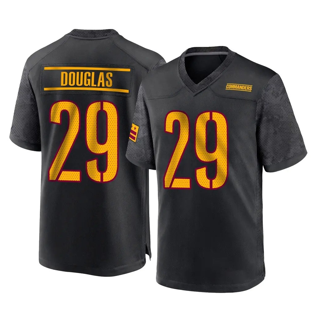 Cooneas W.Commanders #29 Rasul Douglas Player Black Home Game Stitched Jerseys