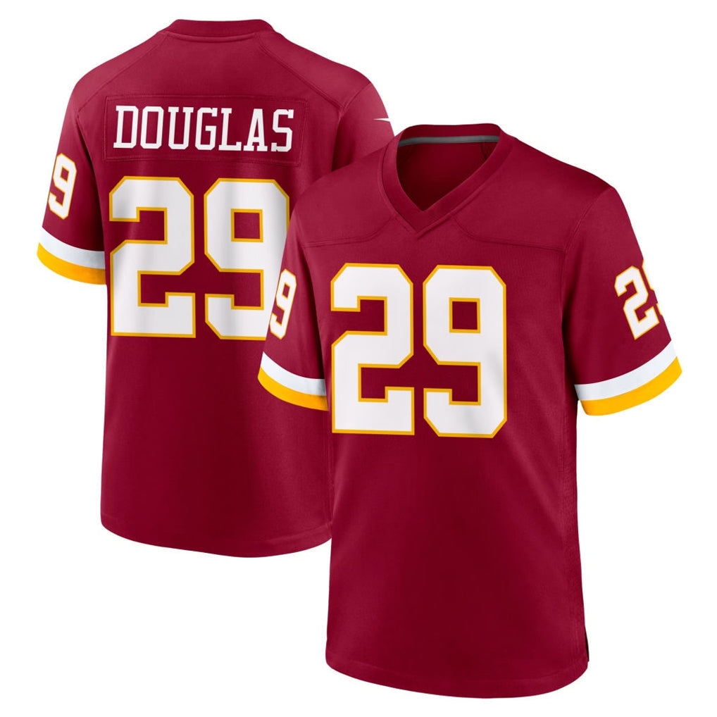 Cooneas W.Commanders #29 Rasul Douglas Player Burgundy Game Home Stitched Jerseys