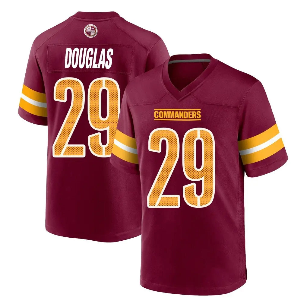 Cooneas W.Commanders #29 Rasul Douglas Player Burgundy Home Game Stitched Jerseys