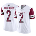 Cooneas W.Commanders #2 Amik Robertson Player White Limited Vapor Home Game Stitched Jerseys
