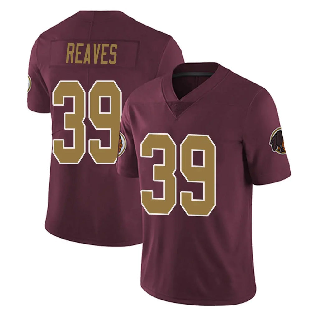 Cooneas W.Commanders #39 Jeremy Reaves Player Burgundy Alternate Vapor Untouchable Home Game Stitched Jerseys