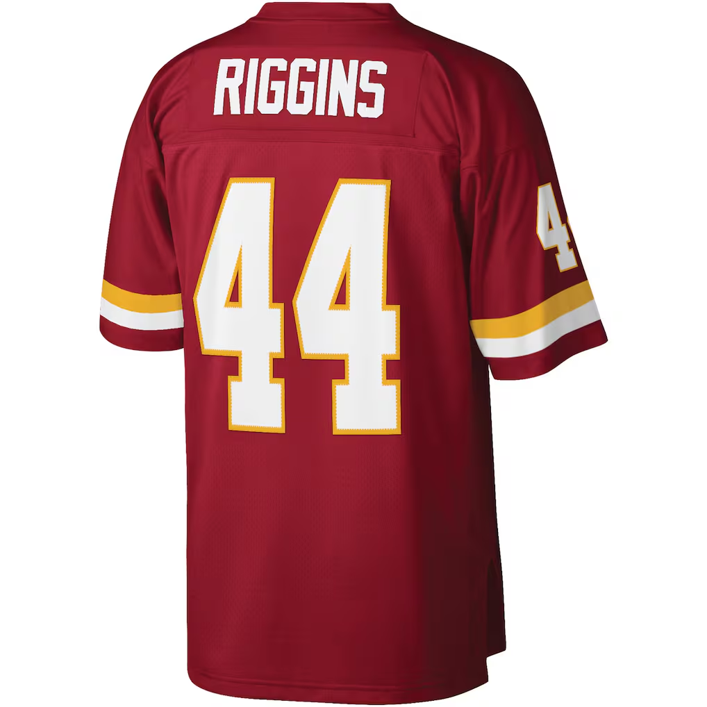 Cooneas W.Commanders #44 John Riggins Mitchell & Ness Burgundy Legacy Stitched Puhic Replica Jersey