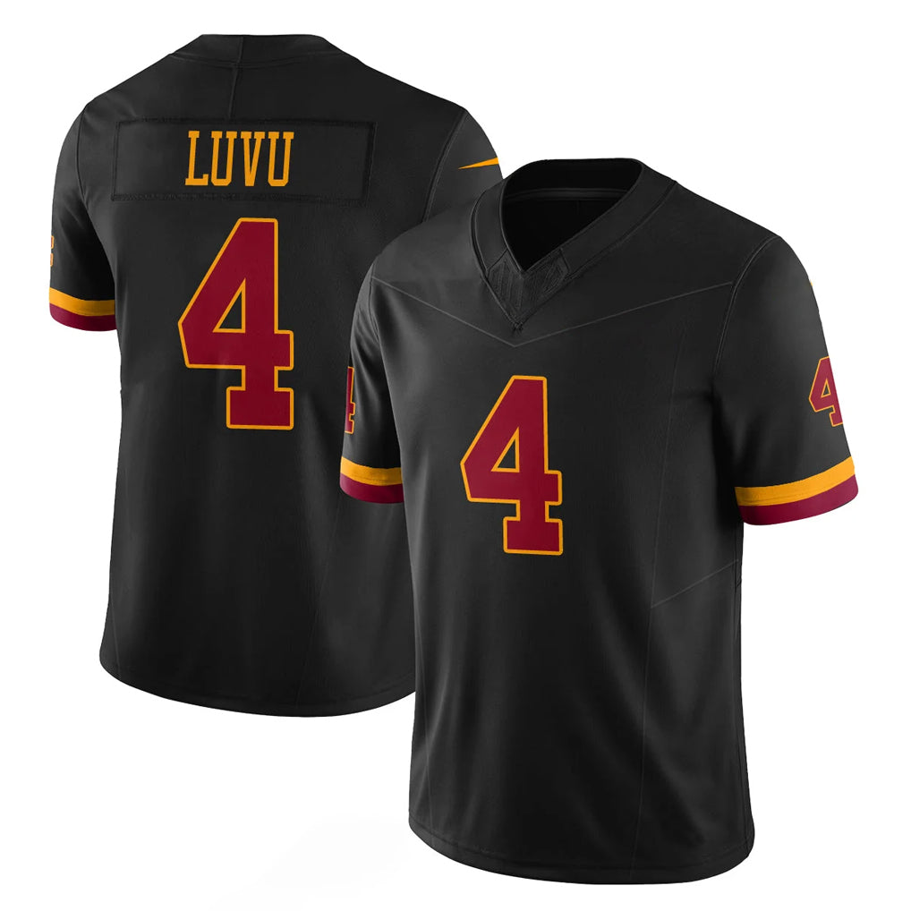 Cooneas W.Commanders #4 Frankie Luvu Player Black Limited Vapor Home Game Stitched Jerseys