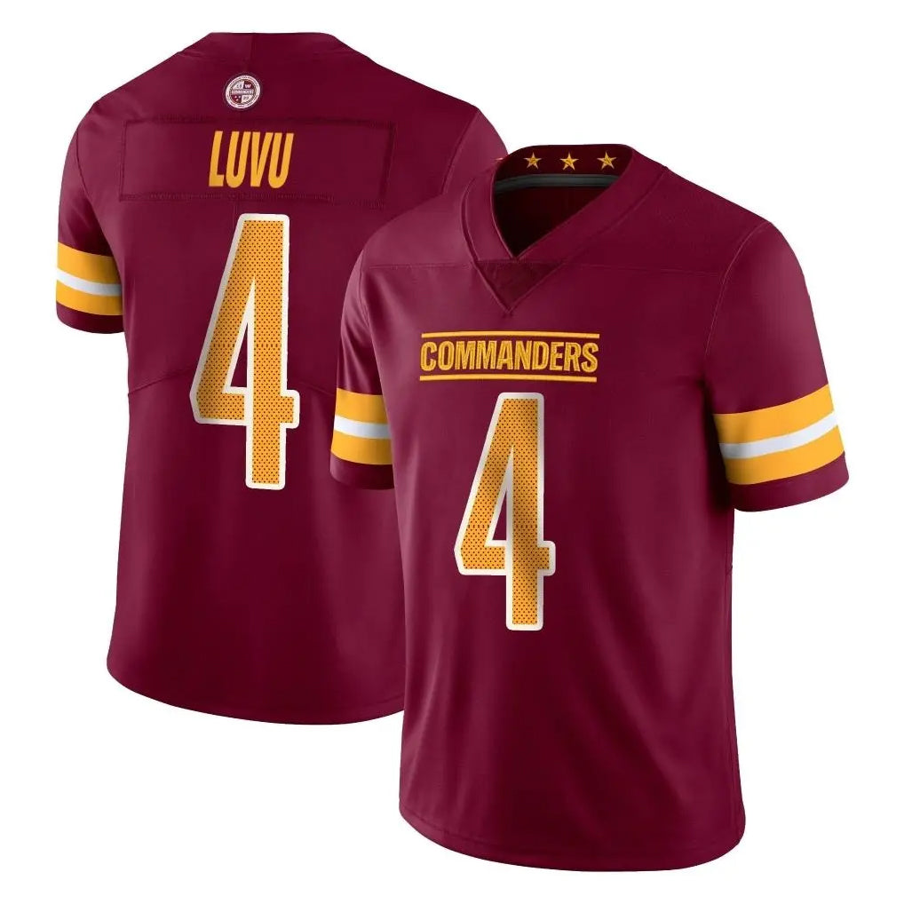 Cooneas W.Commanders #4 Frankie Luvu Player Burgundy Limited Vapor Home Game Stitched Jerseys