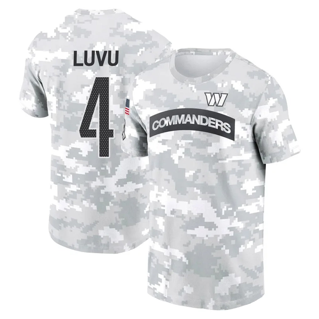 Cooneas W.Commanders #4 Frankie Luvu Player Salute to Service Hoodies T-Shirts Football Jerseys