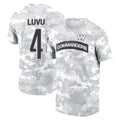 Cooneas W.Commanders #4 Frankie Luvu Player Salute to Service Hoodies T-Shirts Football Jerseys