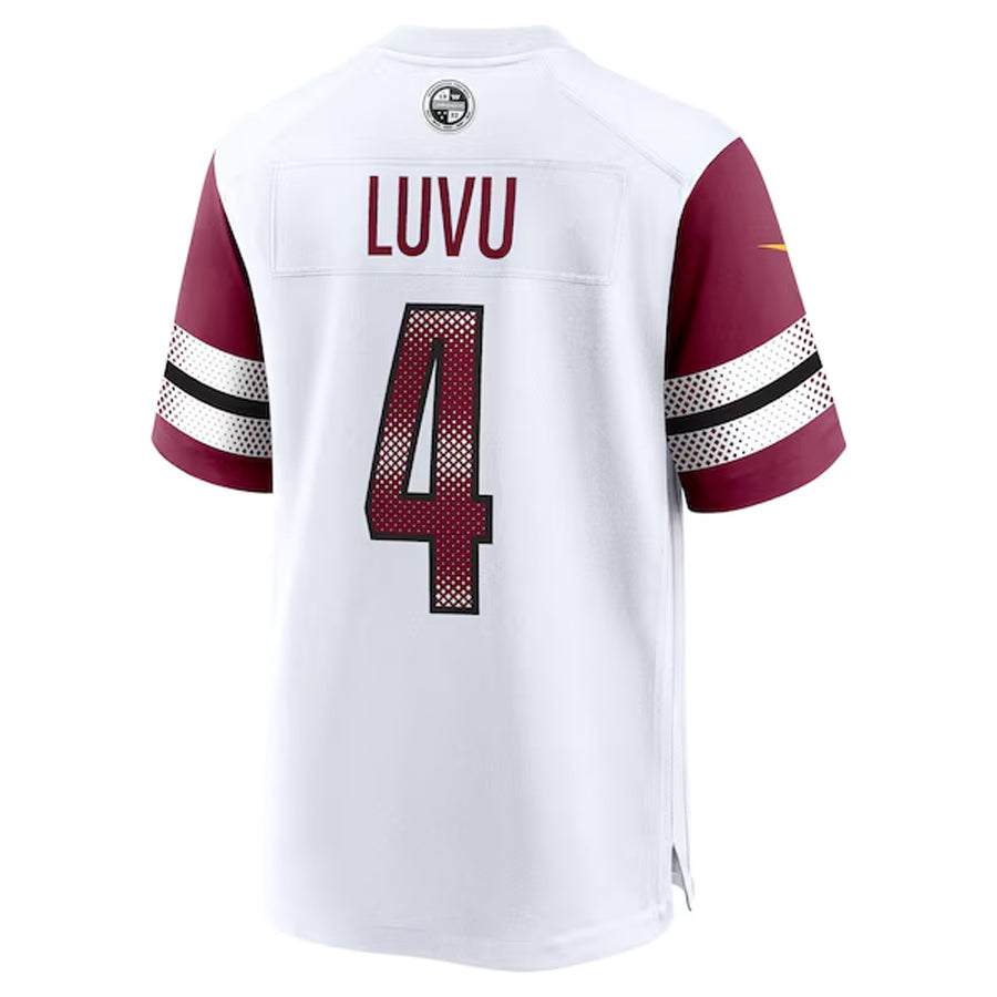 Cooneas W.Commanders #4 Frankie Luvu Player White Home Game Football Jerseys