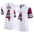 Cooneas W.Commanders #4 Frankie Luvu Player White Limited Vapor Home Game Stitched Jerseys