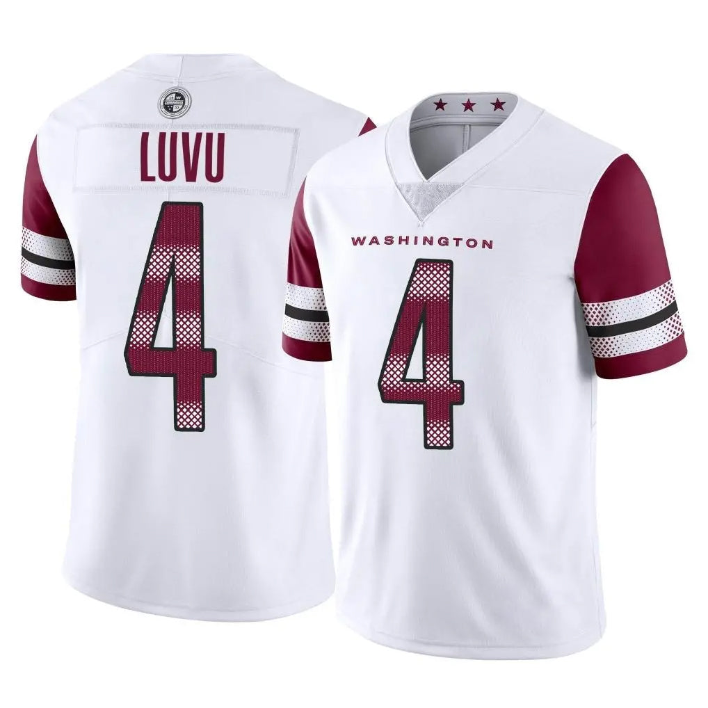 Cooneas W.Commanders #4 Frankie Luvu Player White Limited Vapor Home Game Stitched Jerseys
