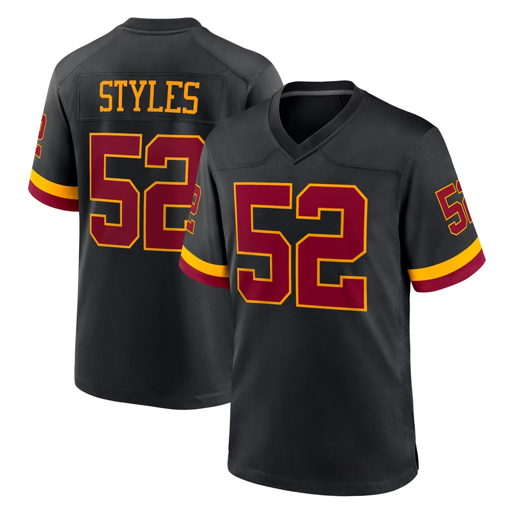 Cooneas W.Commanders #52 Sonny Styles Player Black Limited Home Game Stitched Jerseys