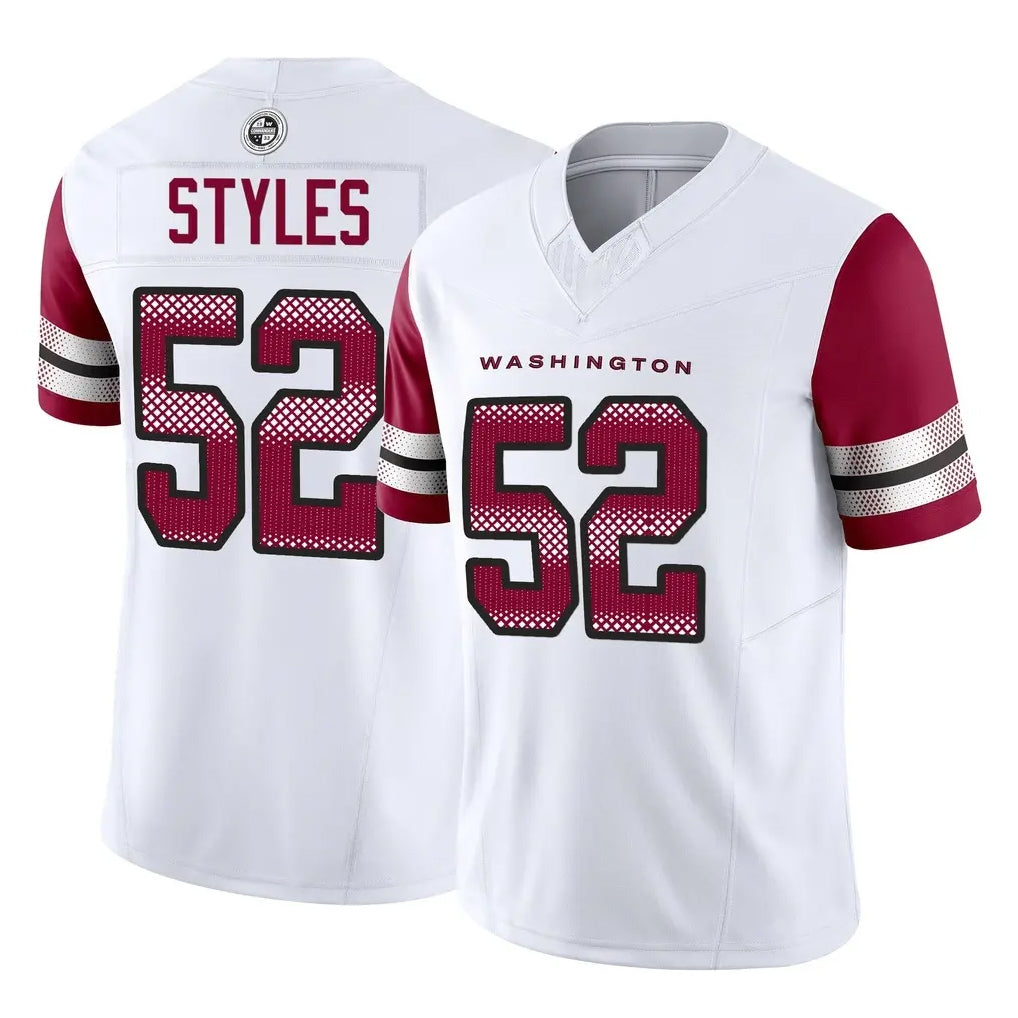Cooneas W.Commanders #52 Sonny Styles Player White Vapor F.U.S.E. Limited Home Game Stitched Jerseys