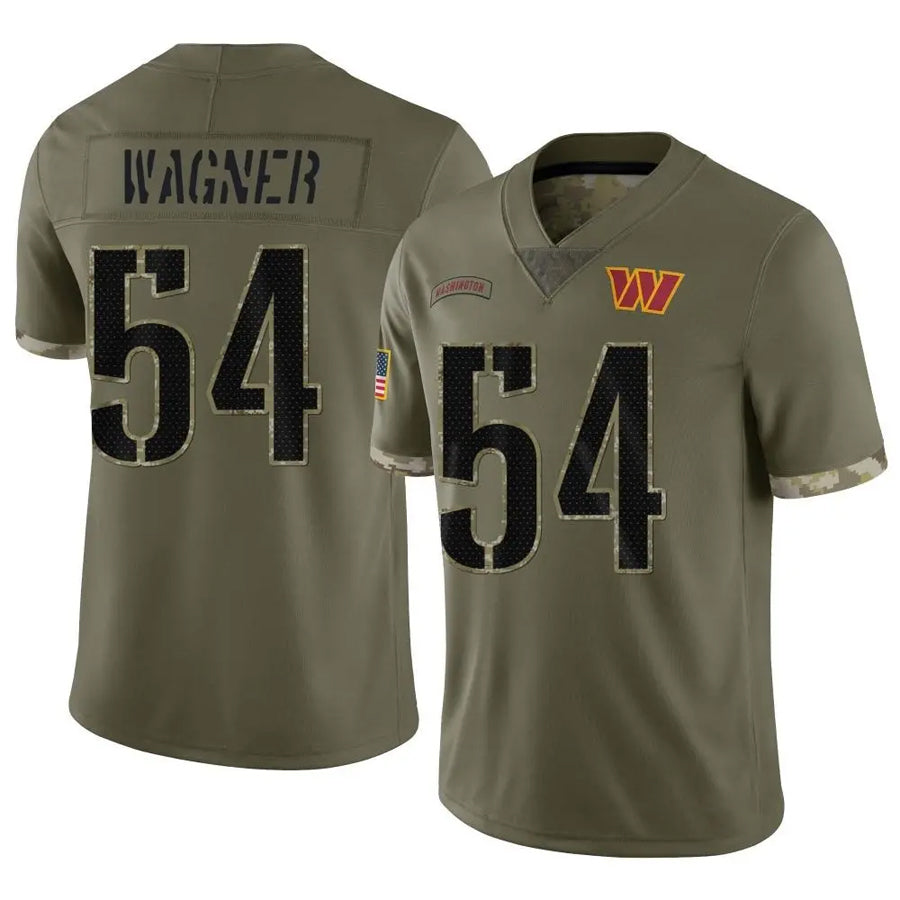 Cooneas W.Commanders #54 Bobby Wagner Player Olive Salute To Service Limited Stitched Jerseys