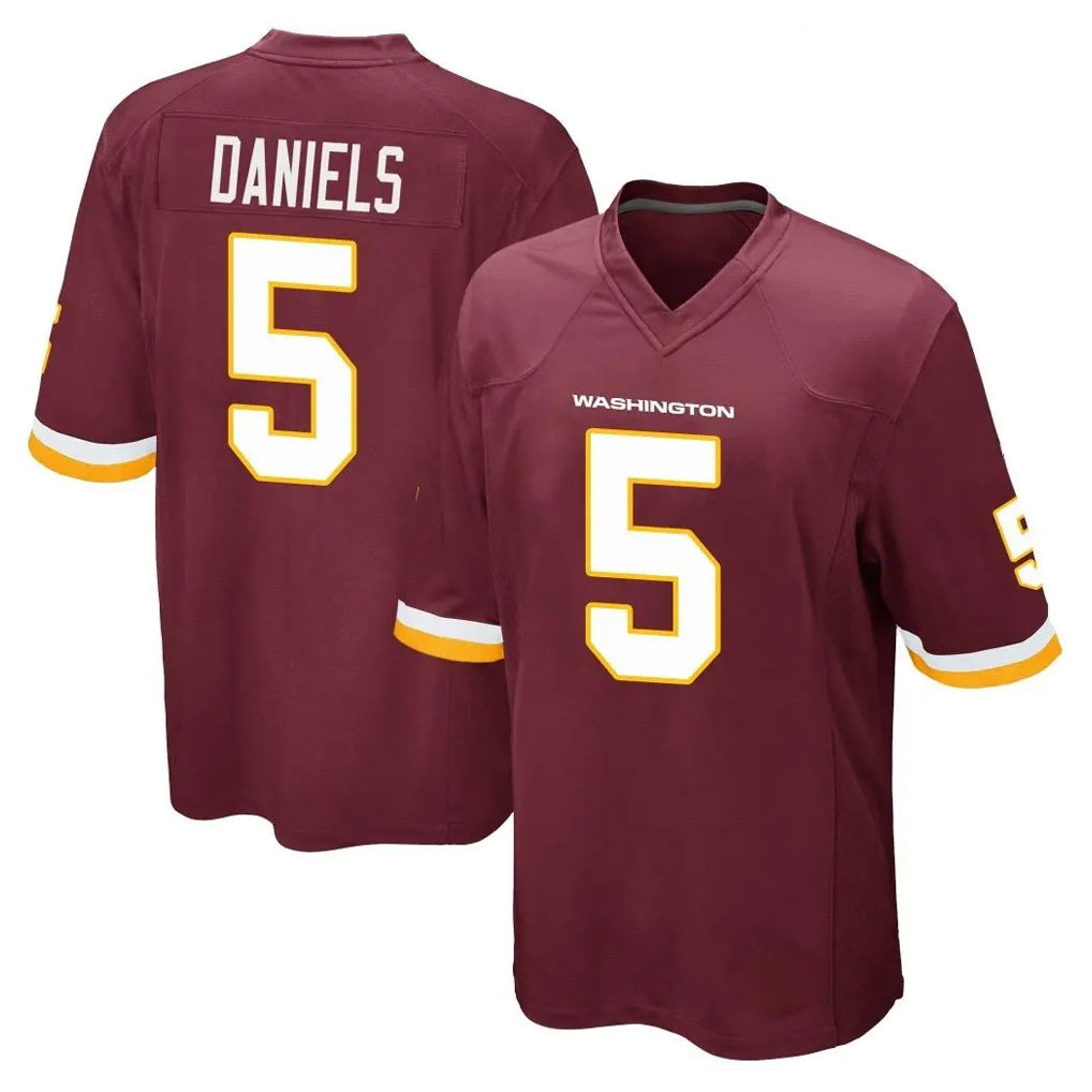 Cooneas W.Commanders #5 Jayden Daniels Player Burgundy Team Color Home Game Stitched Jerseys