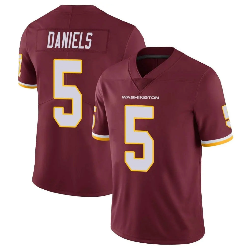 Cooneas W.Commanders #5 Jayden Daniels Player Burgundy Vapor Limited Stitched Jerseys