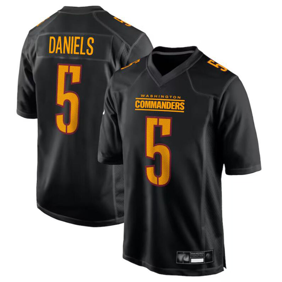 Cooneas W.Commanders #5 Jayden Daniels Player Carbon Black Fashion Stitched Jerseys