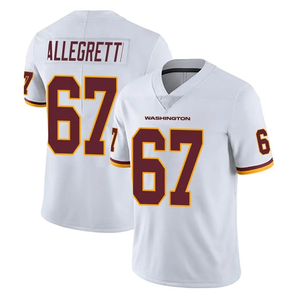 Cooneas W.Commanders #67 Nick Allegretti Player White Limited Vapor Untouchable Home Game Stitched Jerseys
