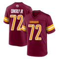 Cooneas W.Commanders #72 Josh Conerly Jr. Player Burgundy Home Game Stitched Jerseys