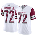 Cooneas W.Commanders #72 Josh Conerly Jr. Player White Limited Vapor Home Game Stitched Jerseys