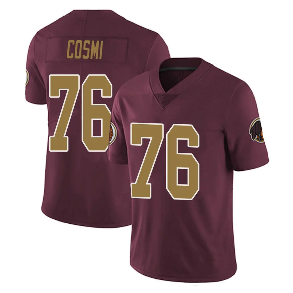 Cooneas W.Commanders #76 Sam Cosmi Player Burgundy Alternate Vapor Untouchable Home Game Stitched Jerseys