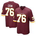 Cooneas W.Commanders #76 Sam Cosmi Player Burgundy Team Color Home Game Stitched Jerseys