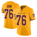 Cooneas W.Commanders #76 Sam Cosmi Player Gold Limited Color Rush Home Game Stitched JerseysW.Commanders #76 Sam Cosmi Player Gold Limited Color Rush Home Game Stitched Jerseys