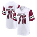 Cooneas W.Commanders #76 Sam Cosmi Player White Game Home Stitched Jerseys