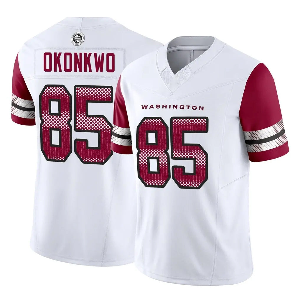 Cooneas W.Commanders #85 Chig Okonkwo Player White Vapor F.U.S.E. Limited Home Game Stitched Jerseys