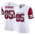 Cooneas W.Commanders #85 Chig Okonkwo Player White Vapor F.U.S.E. Limited Home Game Stitched Jerseys