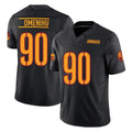 Cooneas W.Commanders #90 Charles Omenihu Player Black Limited Vapor F.U.S.E. Home Game Stitched Jerseys